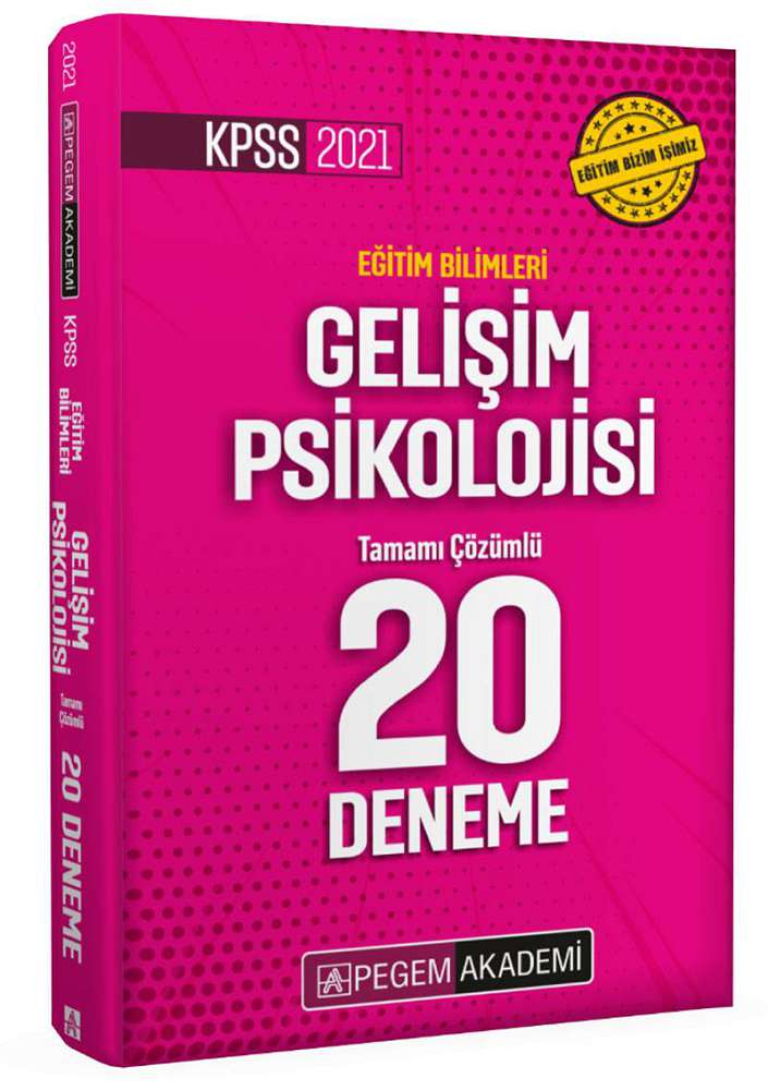 2022 KPSS Eğitim Bilimleri Gelişim Psikolojisi Tamamı Çözümlü 20 Deneme