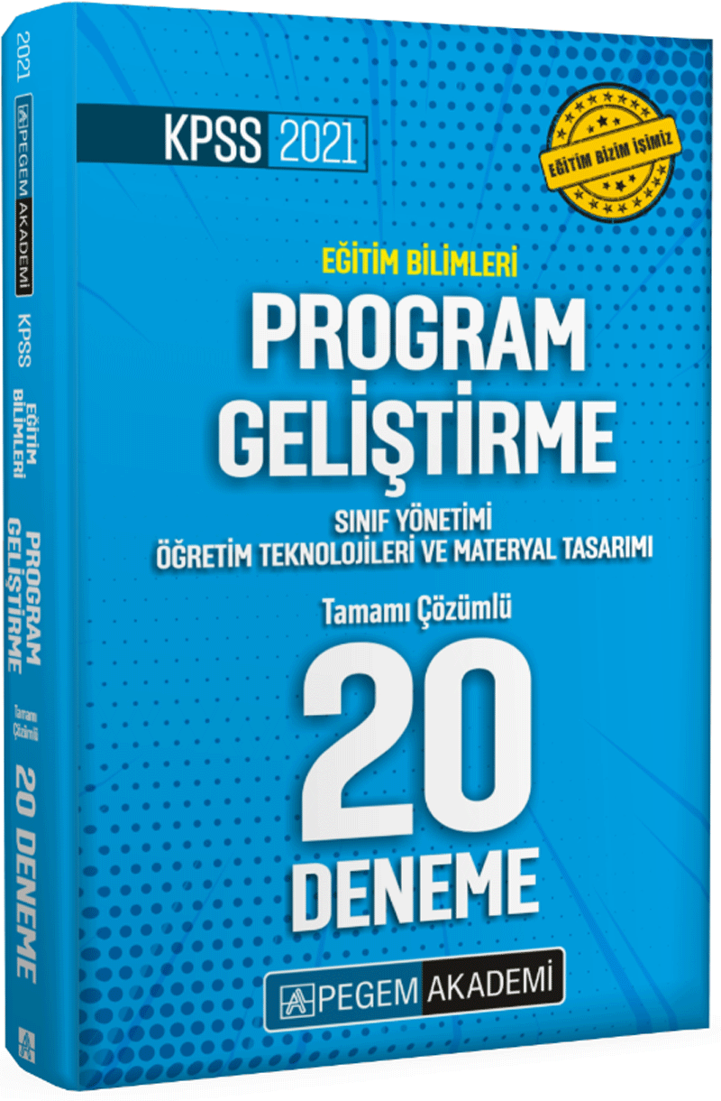 2022 KPSS Eğitim Bilimleri Program Geliştirme, Sınıf Yönetimi, Öğretim Teknolojileri ve Materyal Tasarımı Tamamı Çözümlü 20 Dene