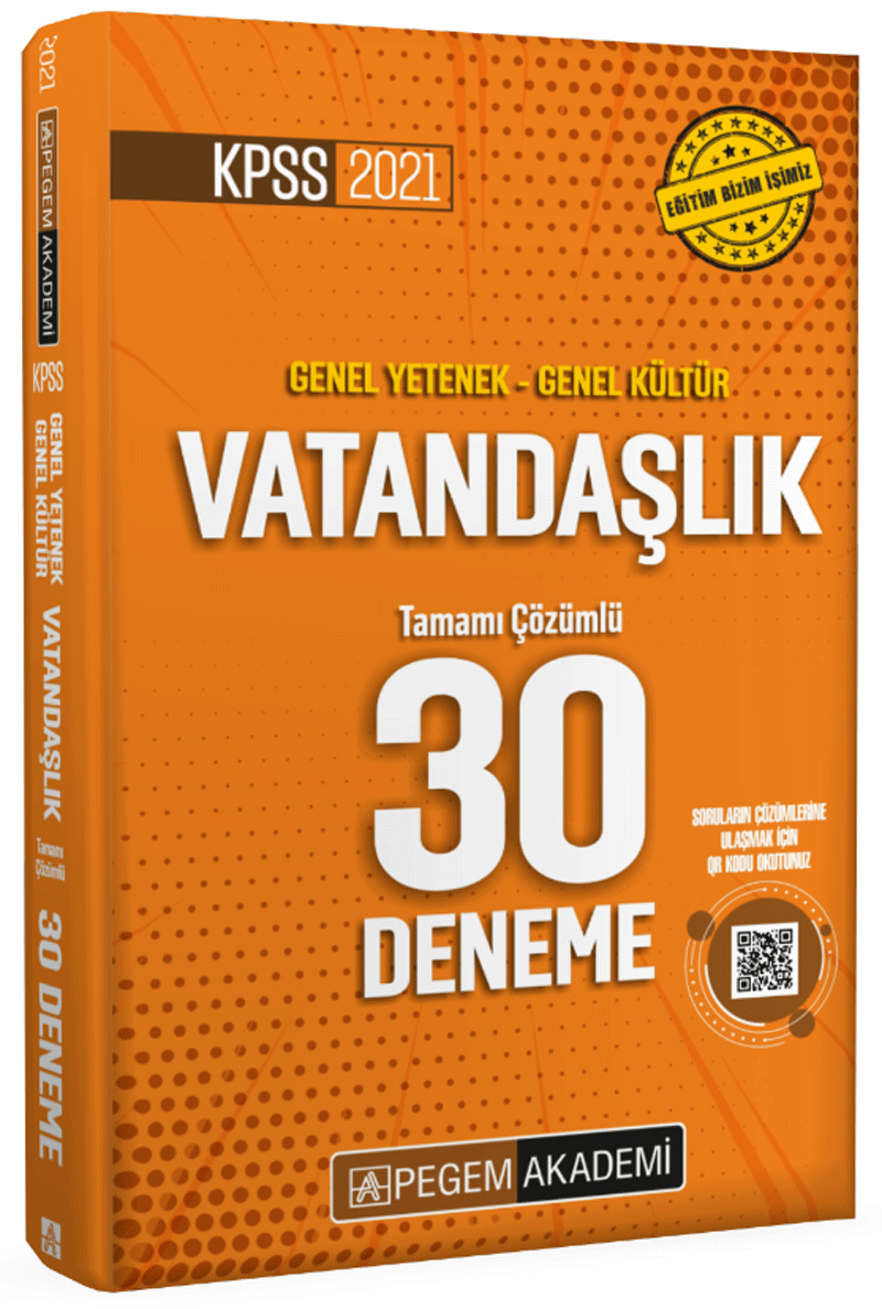2021 KPSS Genel Yetenek - Genel Kültür Vatandaşlık 30 Deneme