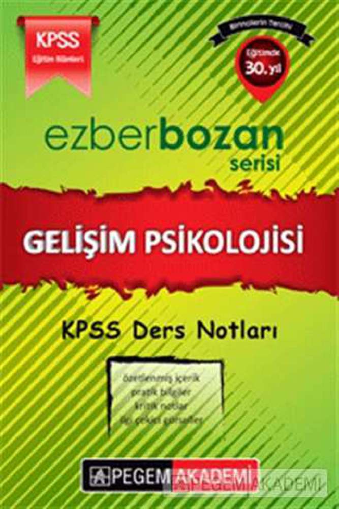 KPSS Ezberbozan Eğitim Bilimleri Gelişim Psikolojisi Ders Notları