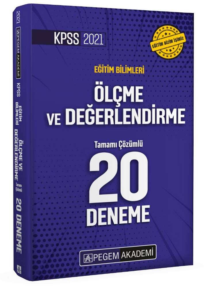 2022 KPSS Eğitim Bilimleri Ölçme ve Değerlendirme Tamamı Çözümlü 20 Deneme