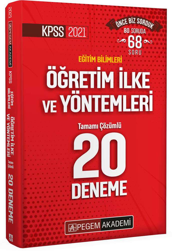 2022 KPSS Eğitim Bilimleri Öğretim İlke ve Yöntemleri Tamamı Çözümlü 20 Deneme