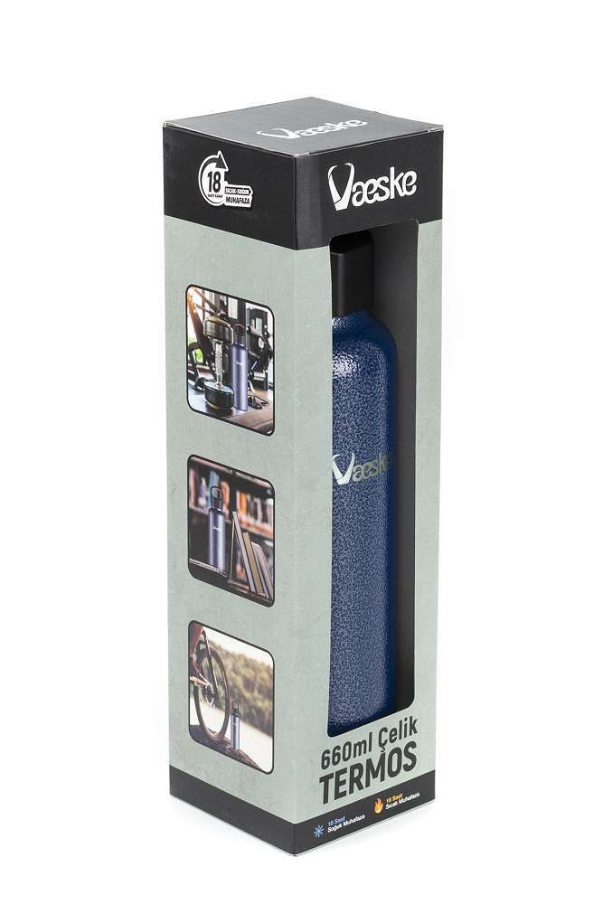 Vaeske Çelik Termos 660Ml Lacivert